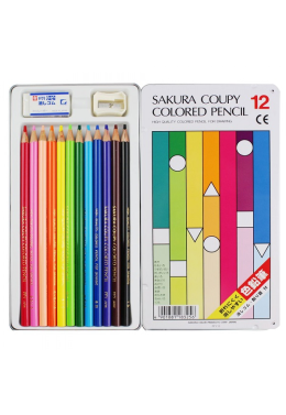 Estojo Lápis de Cor C/12 Coupy Pfy-12 Sakura